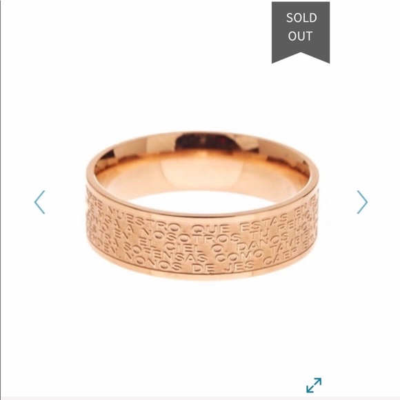 100% Authentic Savvy Cie Unisex Cross Ring - Picture 3 of 4